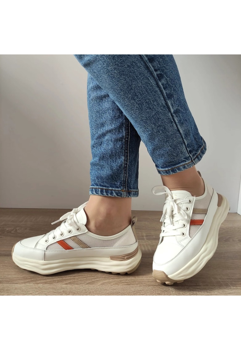 Pantofi Casual Dama 18002-8 Apricot - Apricot - Apricot