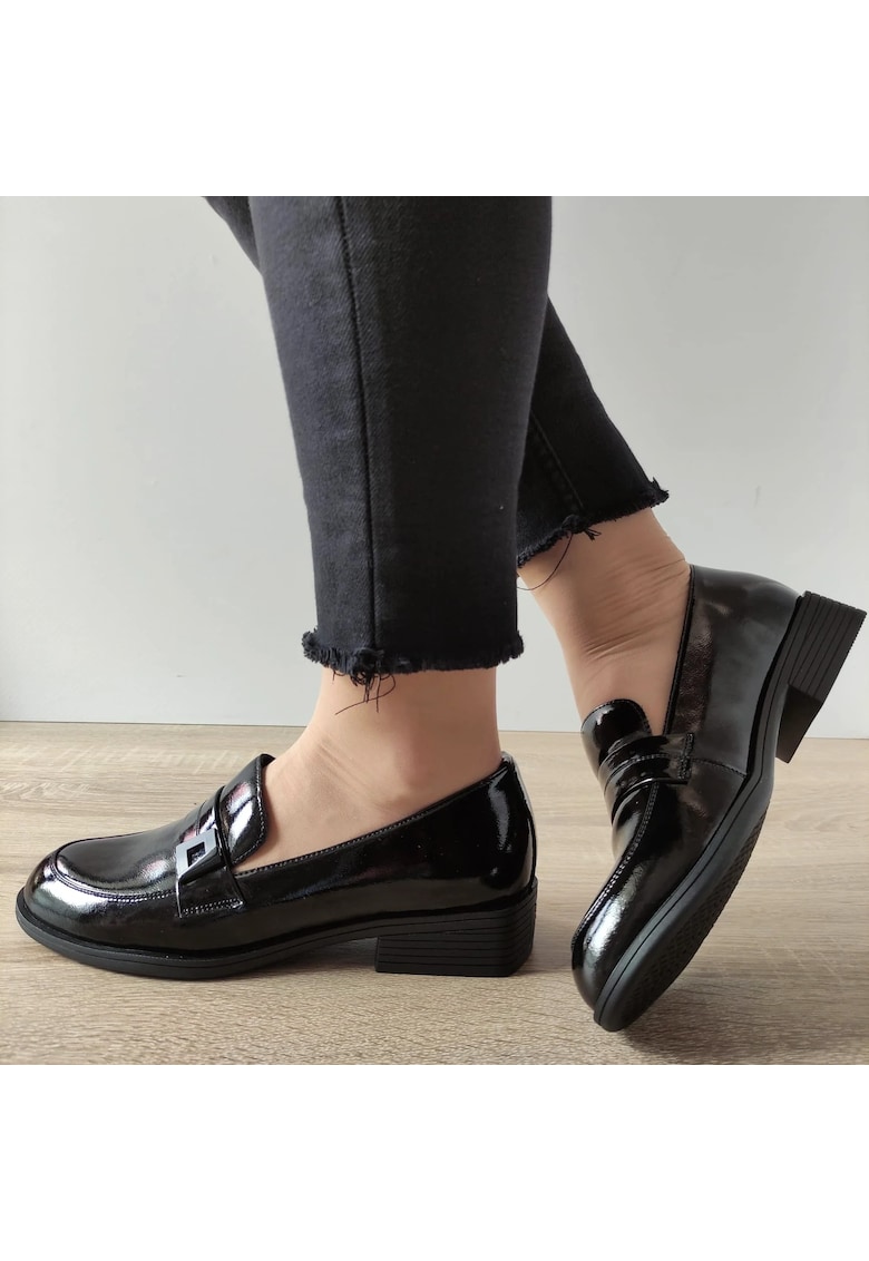 Pantofi Casual Dama 200415-71 Negri Lac - 39 - Negru Lac