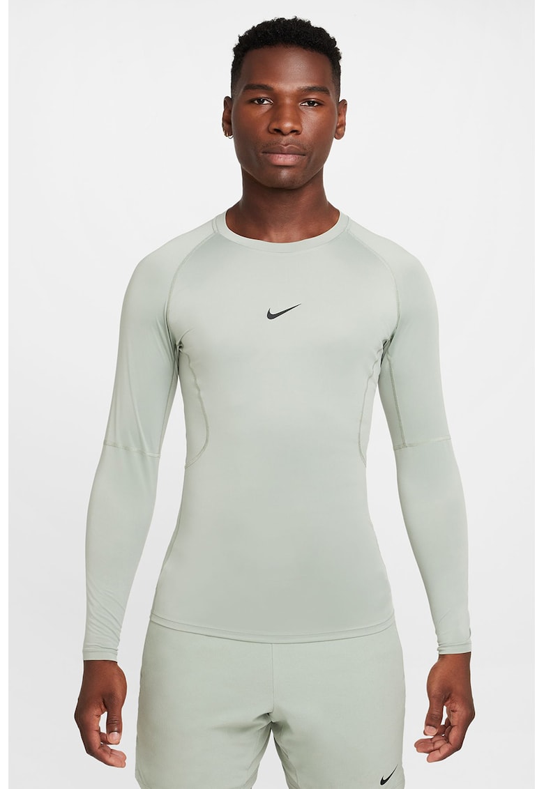 Bluza slim fit cu tehnologie Dri-FIT pentru fotbal - Verde pal