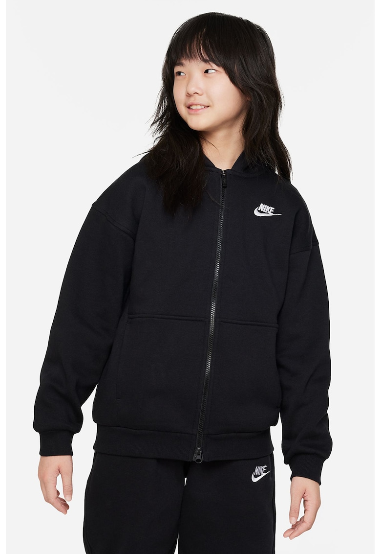 Hanorac supradimensionat cu fermoar Club