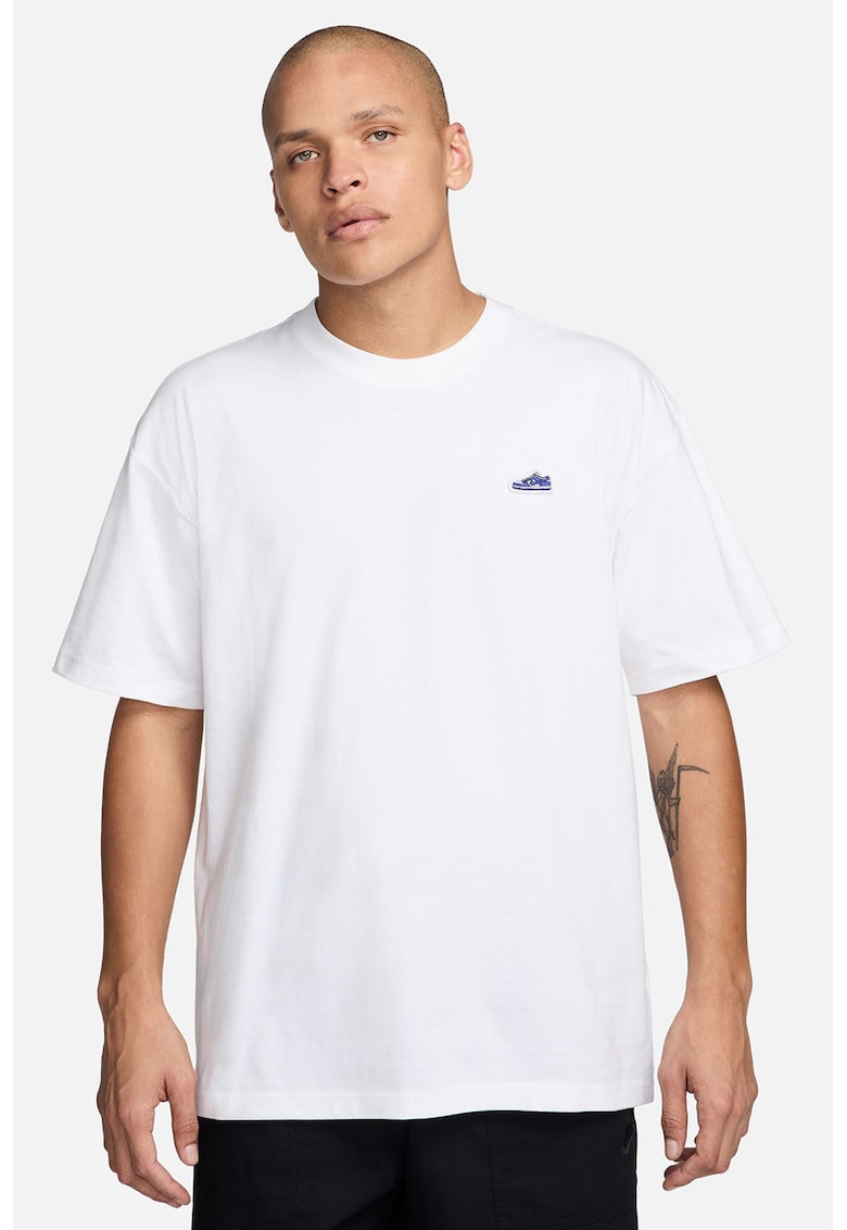 Tricou lejer din bumbac - Alb