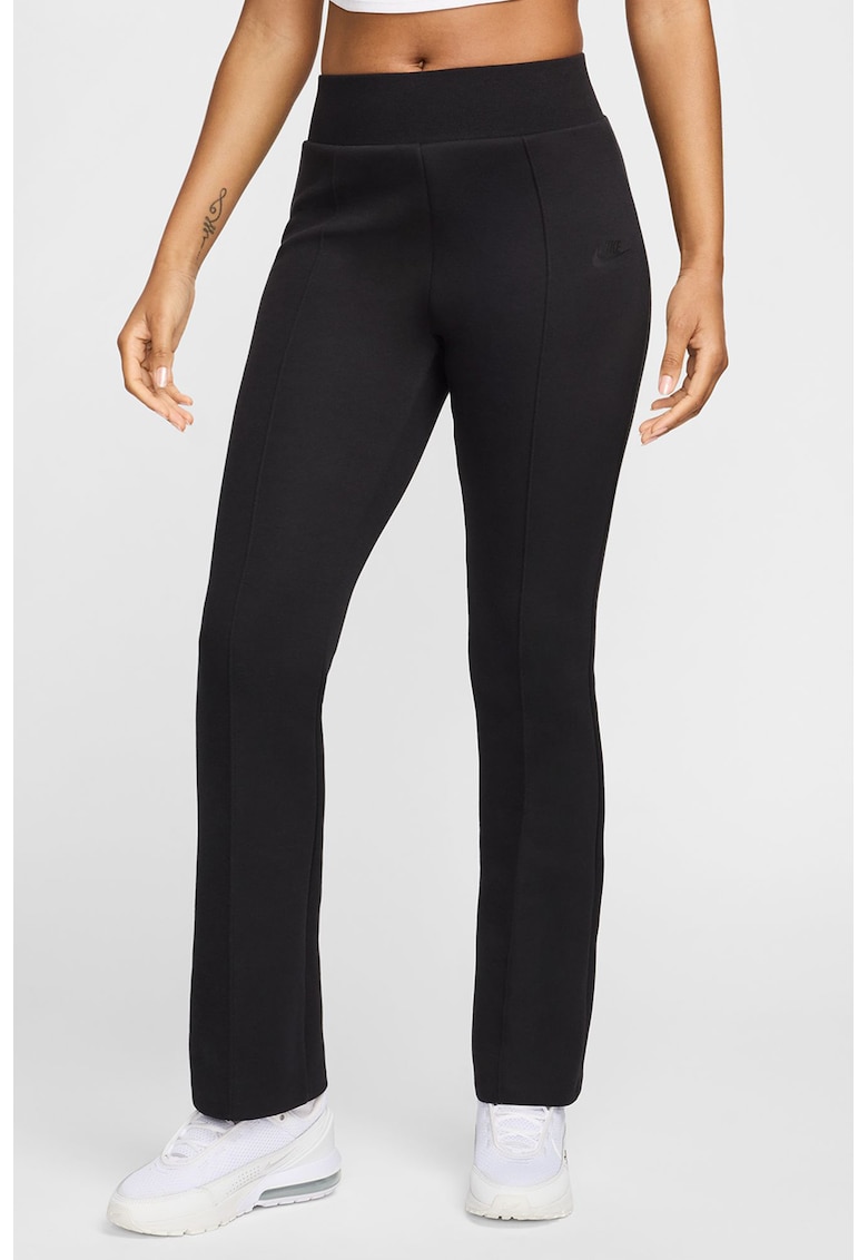 Pantaloni evazati din amestec de bumbac