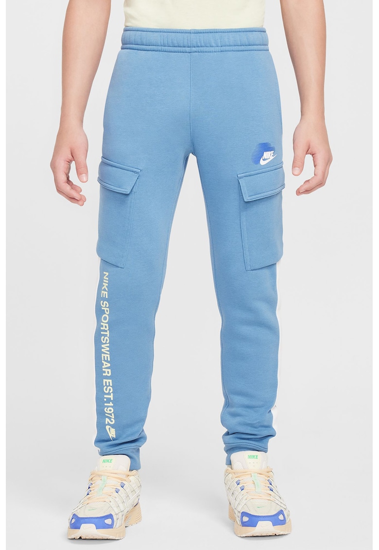 Pantaloni de trening cargo cu logo