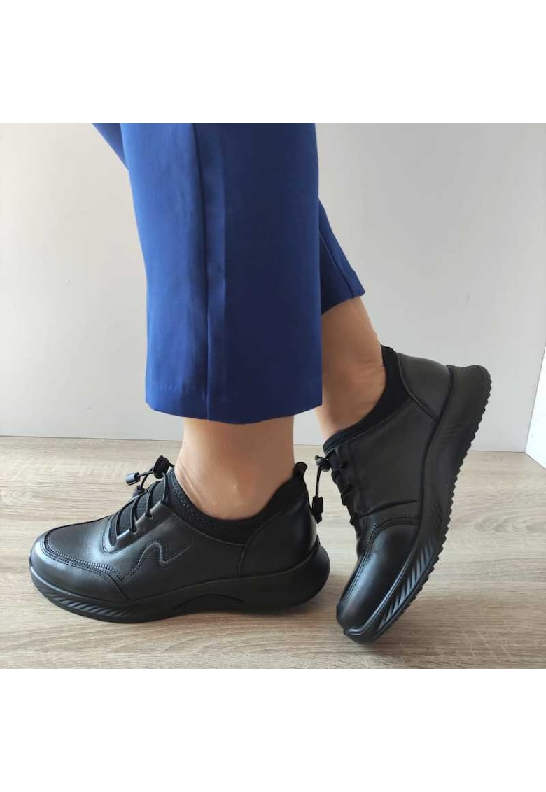 Pantofi Casual Dama 11-90 Negri - Black - Negru
