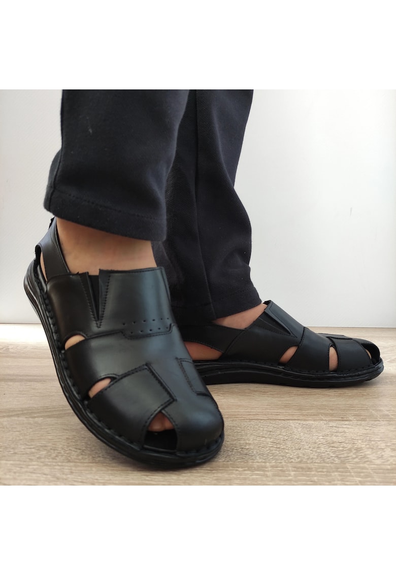 Pantofi Perforati Casual Barbati 702 Negri - Black