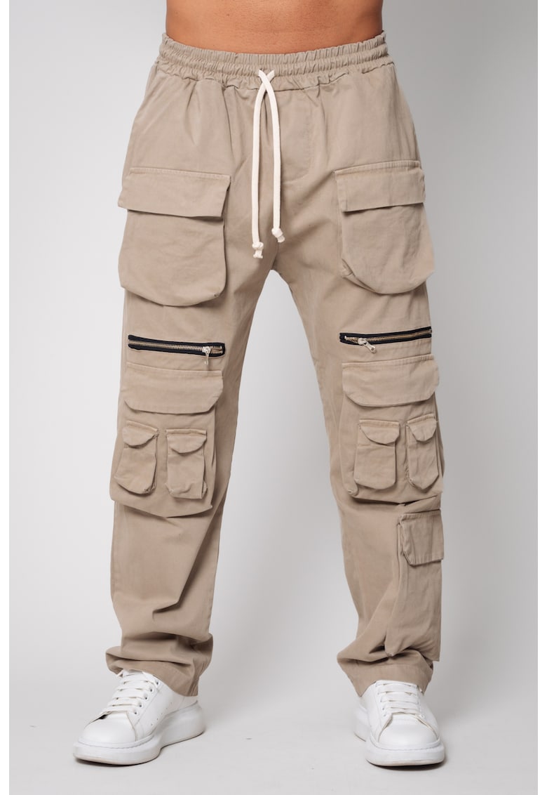 Pantaloni Cargo lung Taupe 14657 Pantaloni Cargo lung Taupe 14657