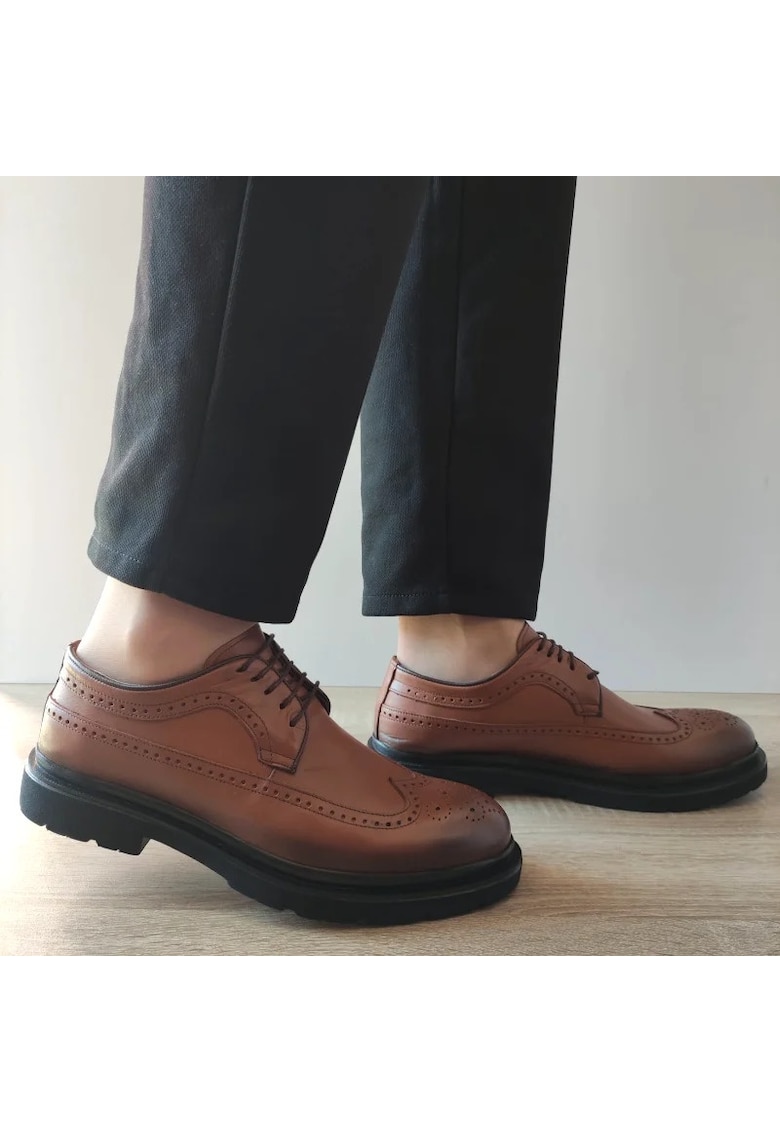 Pantofi Casual Barbati K09 Maro Coniac - Brown - Maro