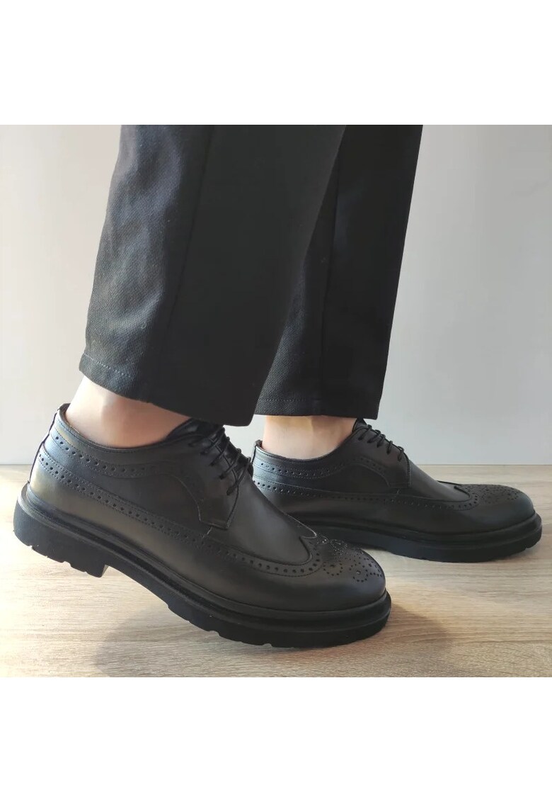 Pantofi Casual Barbati K09 Negri - Black - Negru