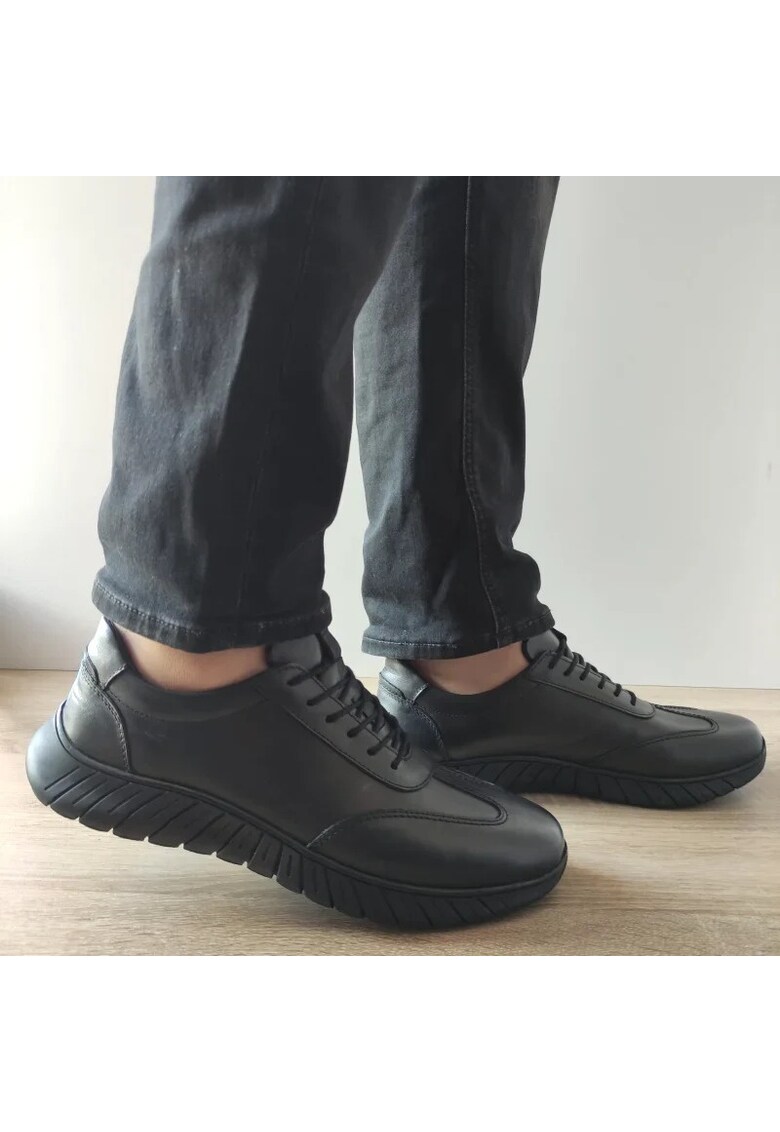 Pantofi Casual Barbati B64-2450 Negri - Black