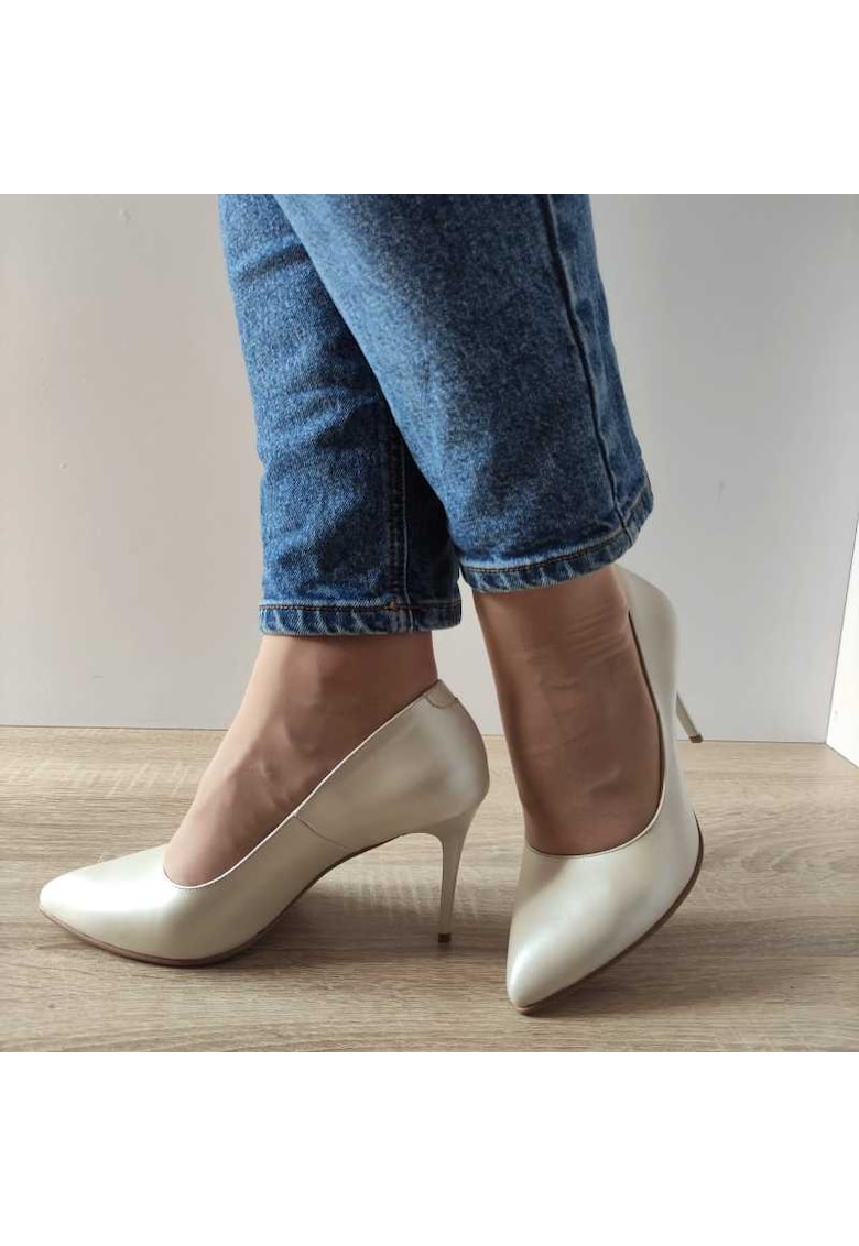 Pantofi Eleganti Dama 3527 Bej Sidef - Beige