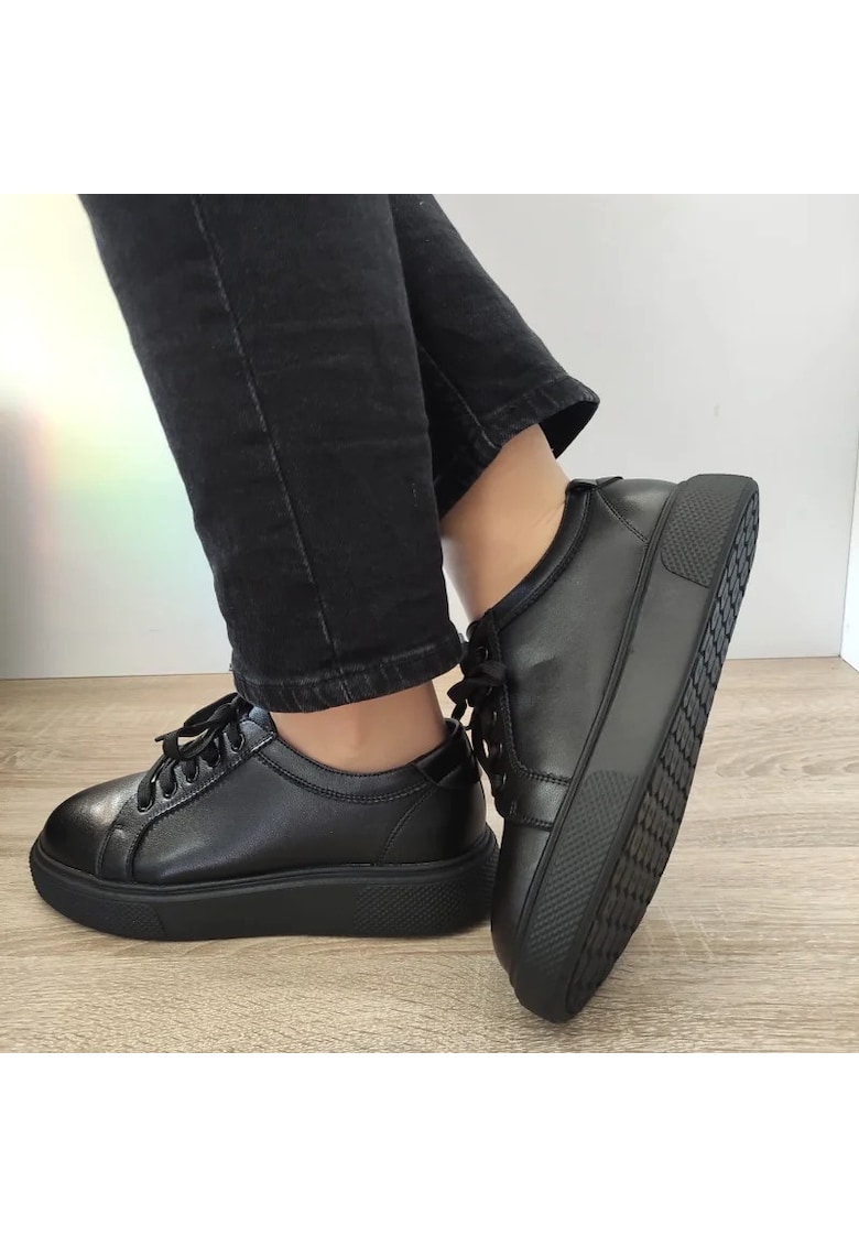 Pantofi Casual Dama S3129T Negri - Black - Negru