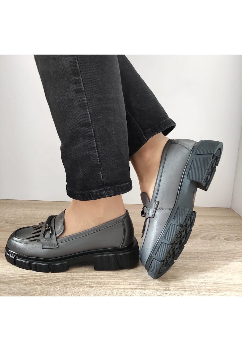 Pantofi Casual Dama S89593T Gri - Gray - Gri