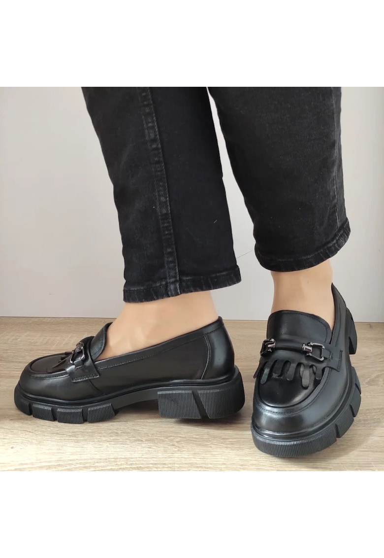 Pantofi Casual Dama S89593T Negri - Black - Negru