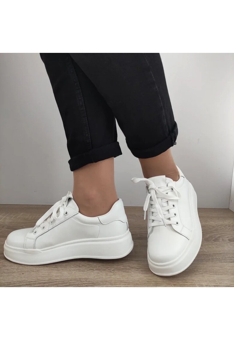 Pantofi Casual Dama 1052 Albi - White - Alb