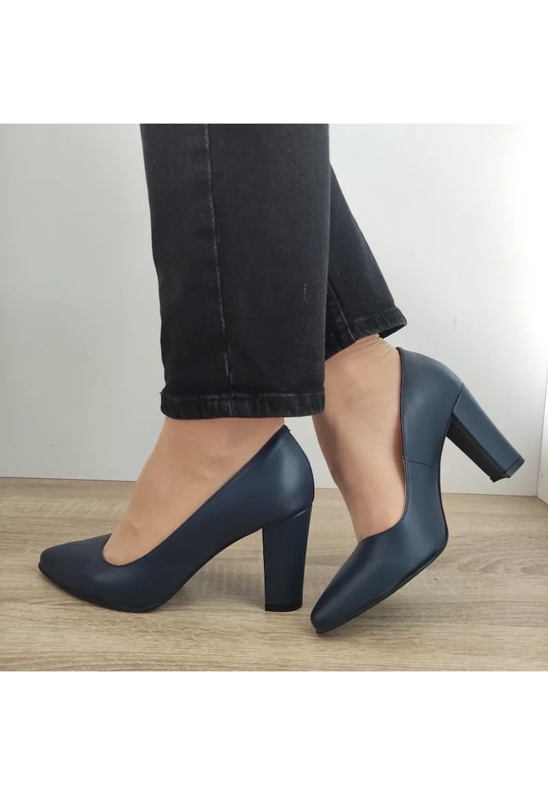Елегантни дамски обувки 5120 Navy Blue - Navy Blue - Тъмносин