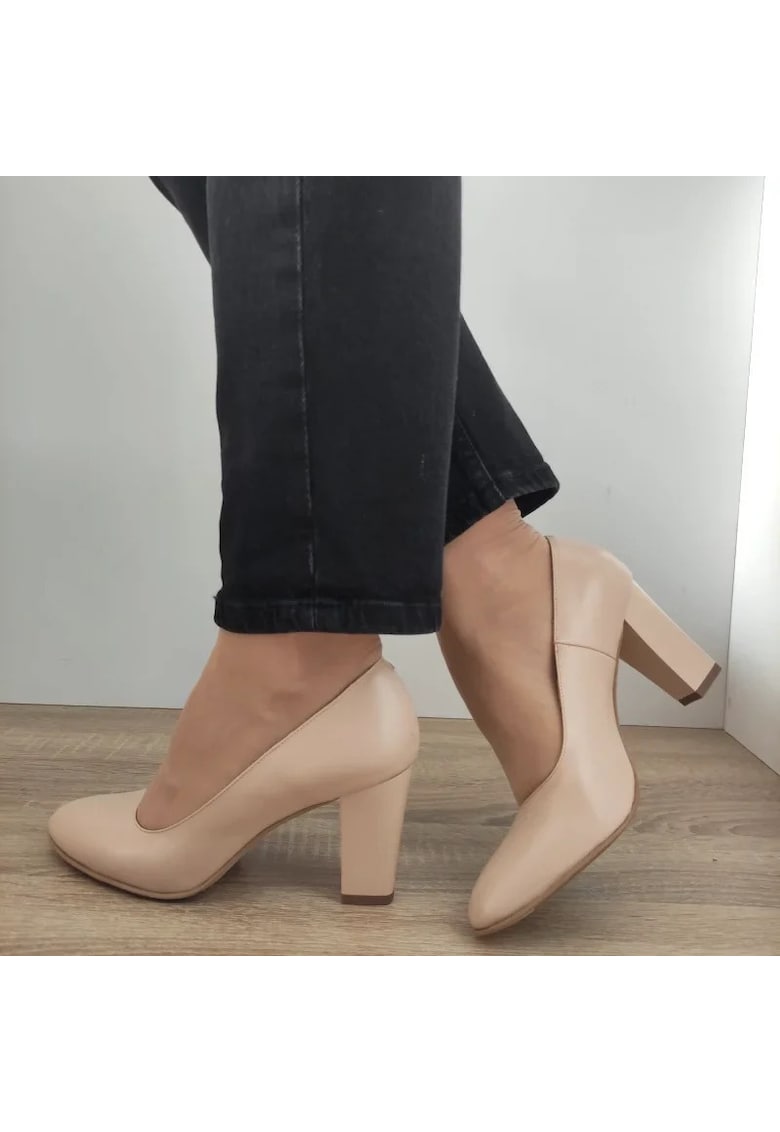 Pantofi Eleganti Dama 2500 Roz Bej - Roz Bej