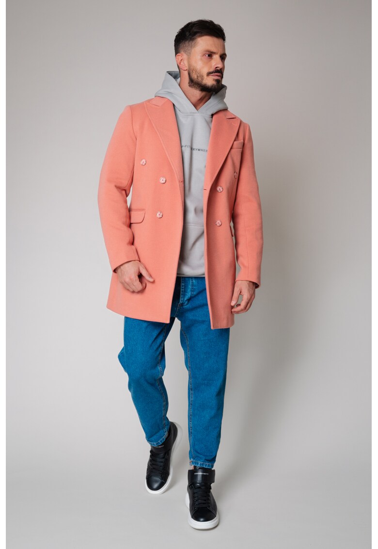 Palton cu nasturi Coral 9319 Palton cu nasturi Coral 9319
