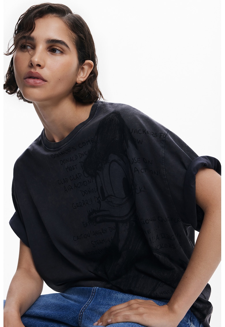 Tricou din bumbac cu imprimeu cu Donald Duck Tricou din bumbac cu imprimeu cu Donald Duck