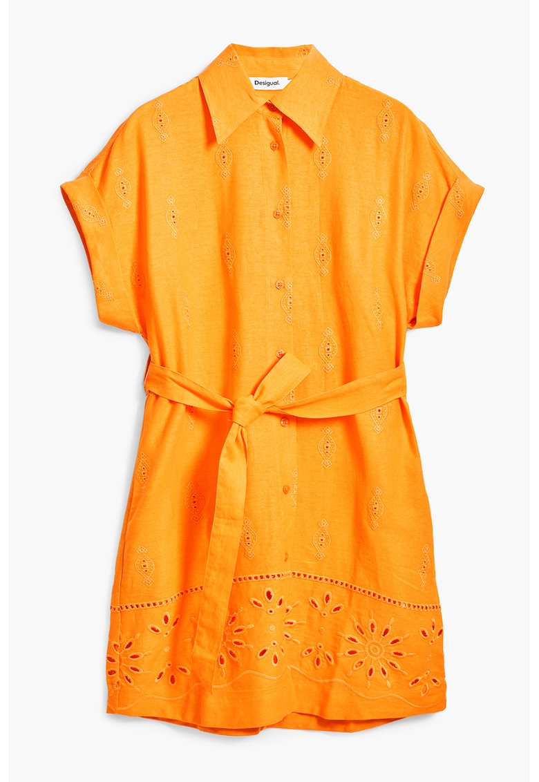 Rochie-camasa cu maneci scurte