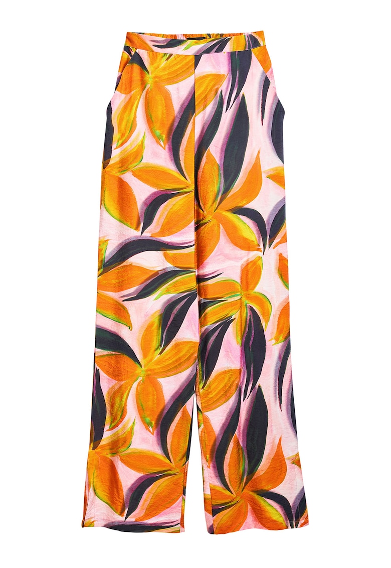 Pantaloni cu model floral