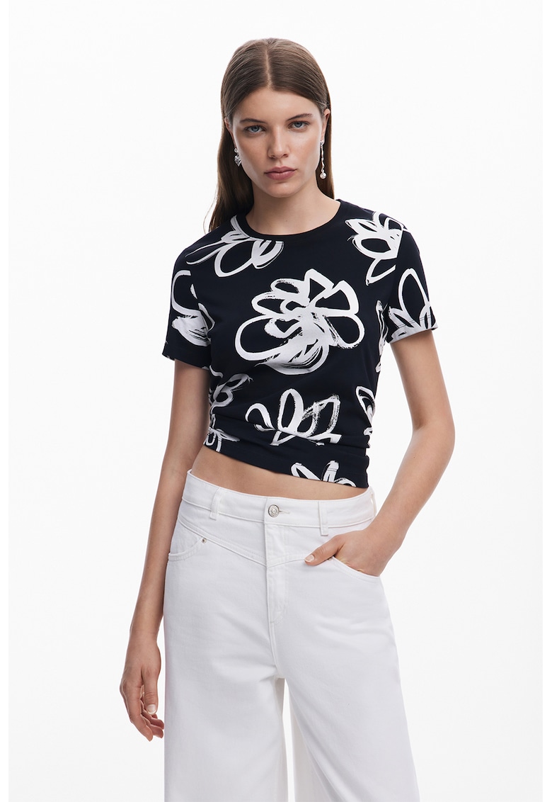 Tricou cu imprimeu floral