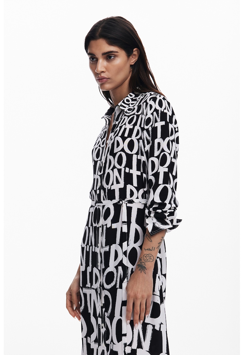 Rochie-camasa lunga cu model