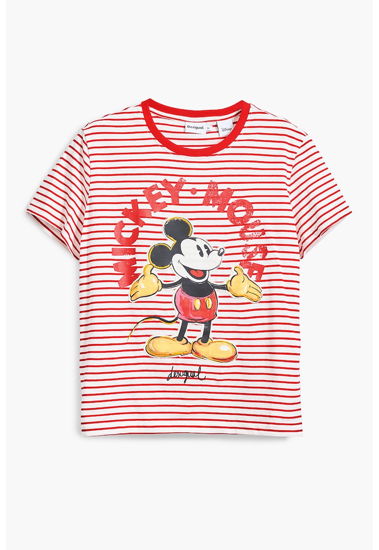 Tricou din bumbac cu imprimeu cu Mickey Mouse