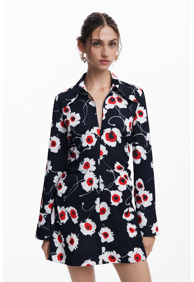 Rochie mini cu model floral