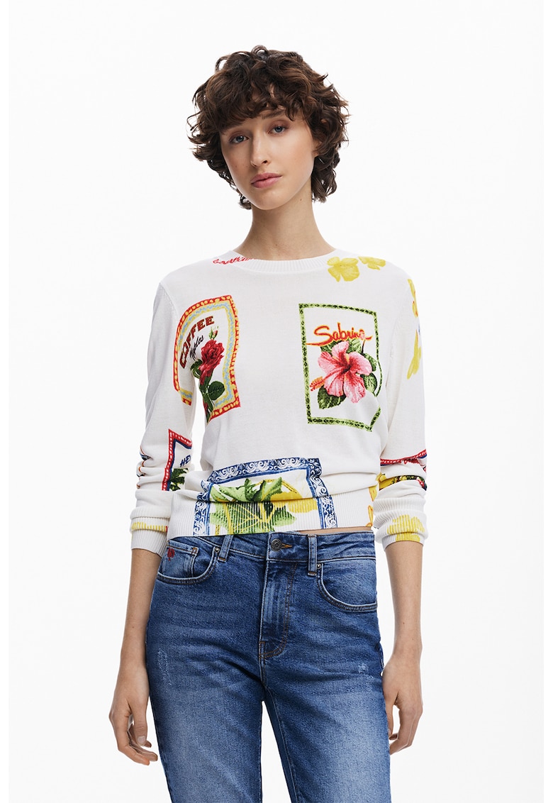 Bluza cu model floral