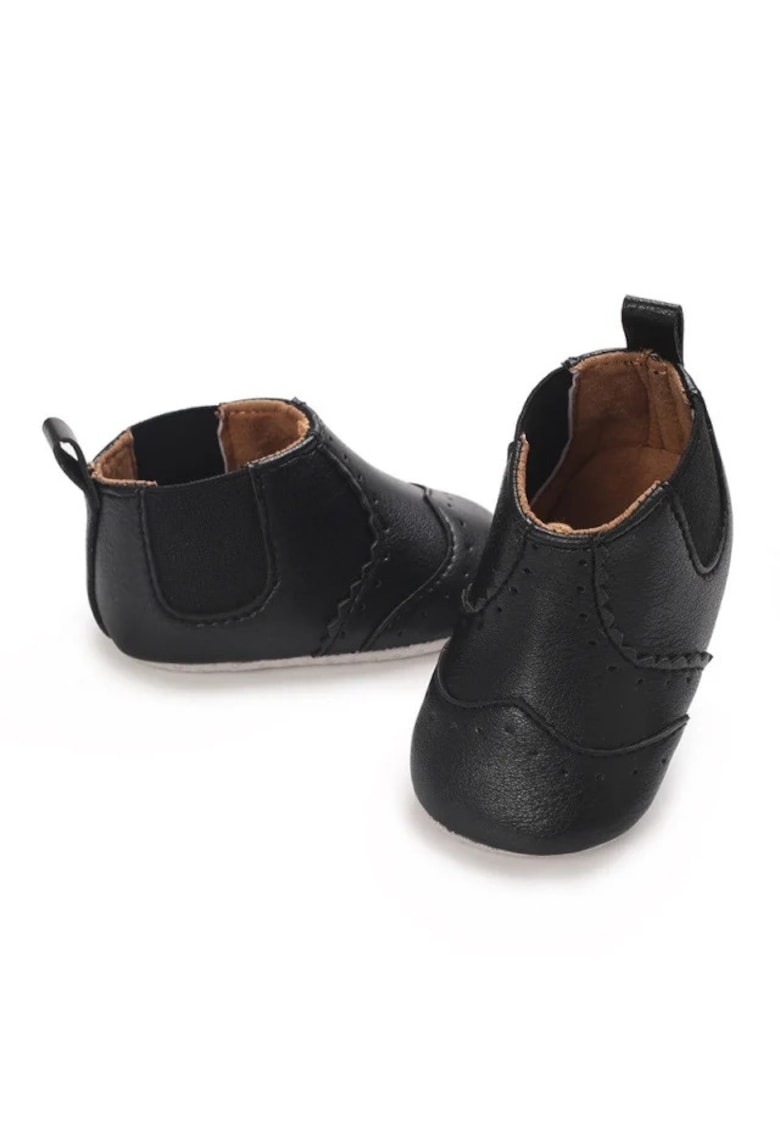Ghete tip Chelsea - negre - pentru bebelusi