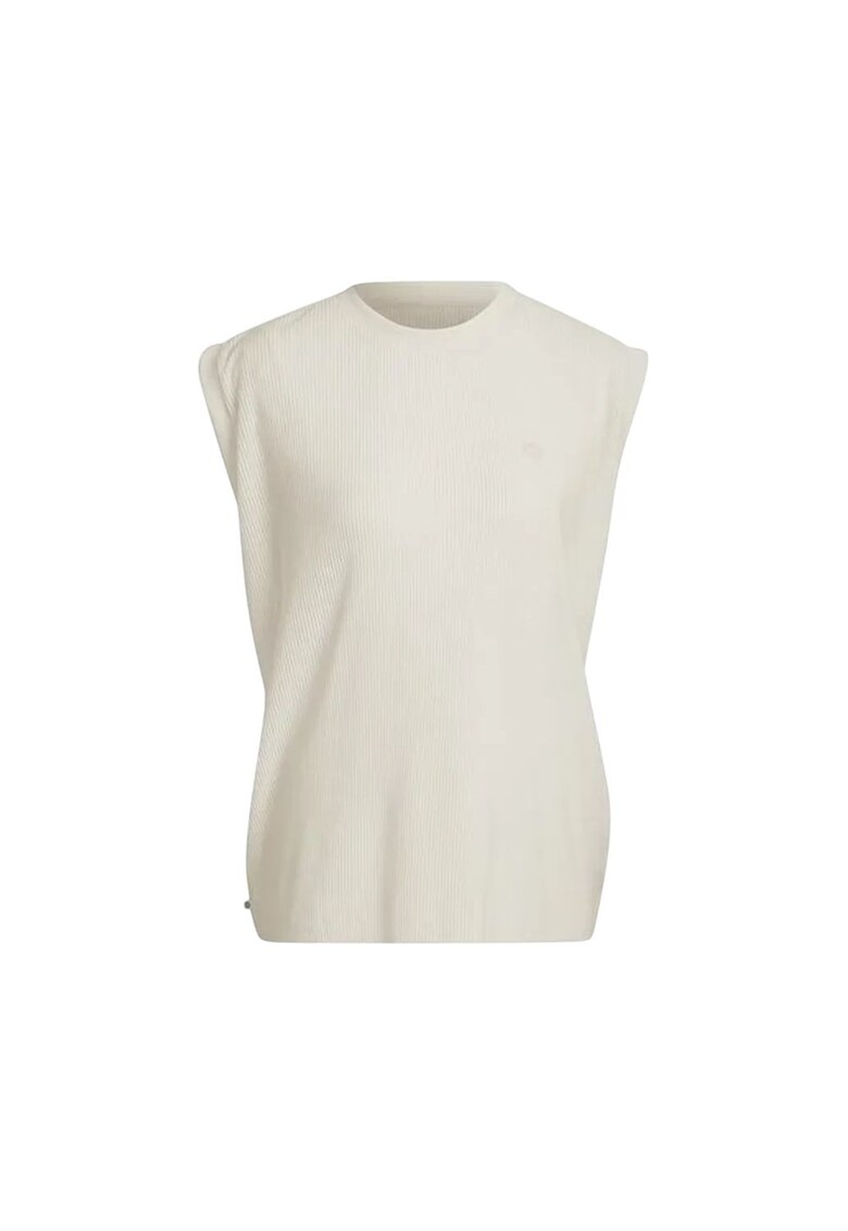 Tricou dama - bej - plisat - poliester -