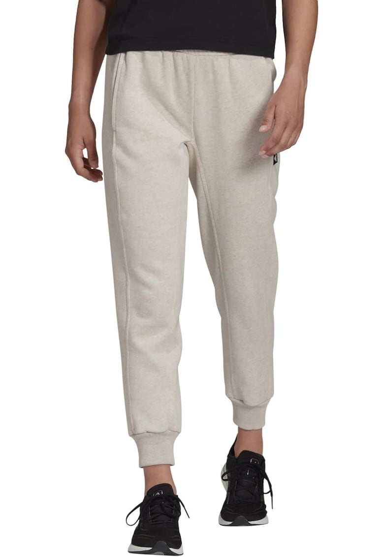 Pantaloni de trening dama  roz - bumbac-poliester - talie elastica - izolare -