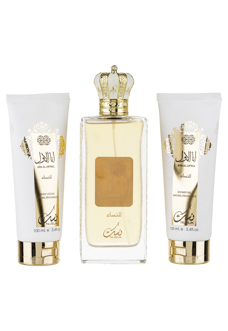 Set Cadou Ana Al Awwal Apa de Parfum 100ml + Gel De Dus 100ml + Lotiune de corp 100ml -