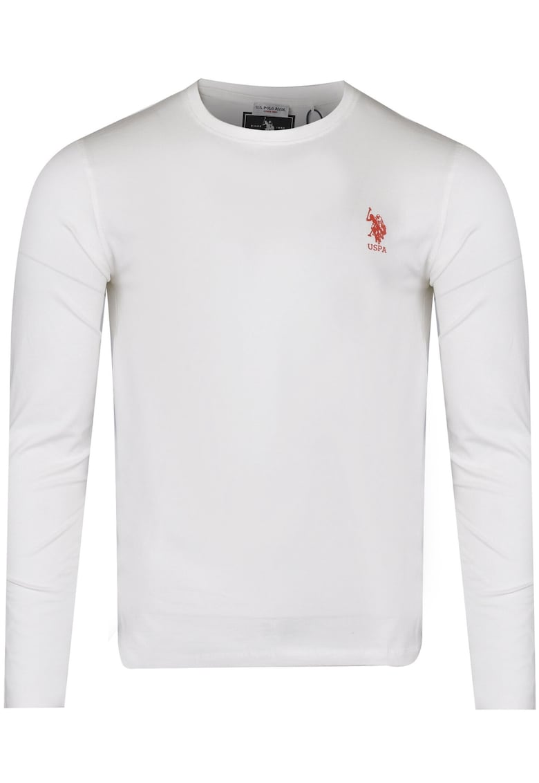 - Tricou barbatesc alb cu maneca lunga WILL