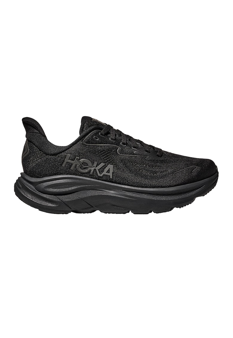 Pantofi Clifton 10 cu logo pentru alergare - Negru