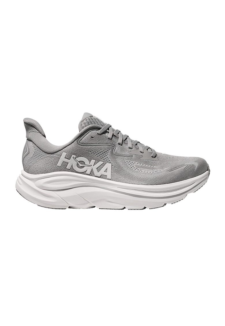 Pantofi Clifton 10 cu logo pentru alergare - Gri deschis