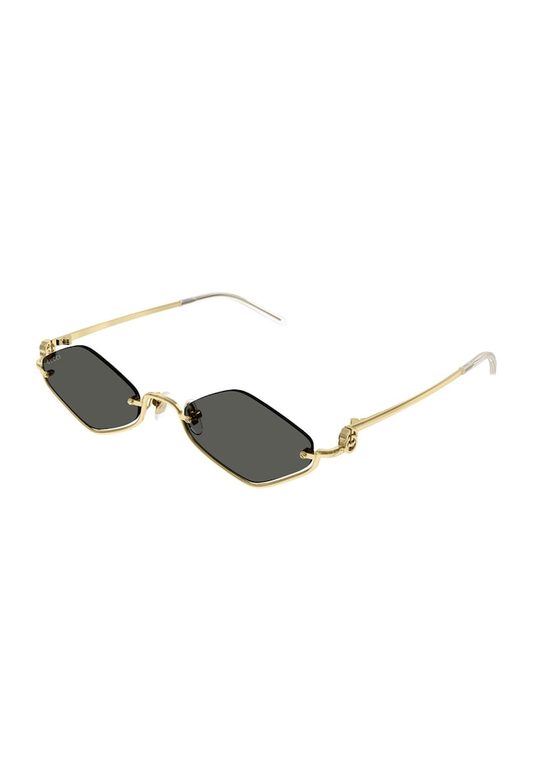 Ochelari de soare cu rama metalica - Auriu -