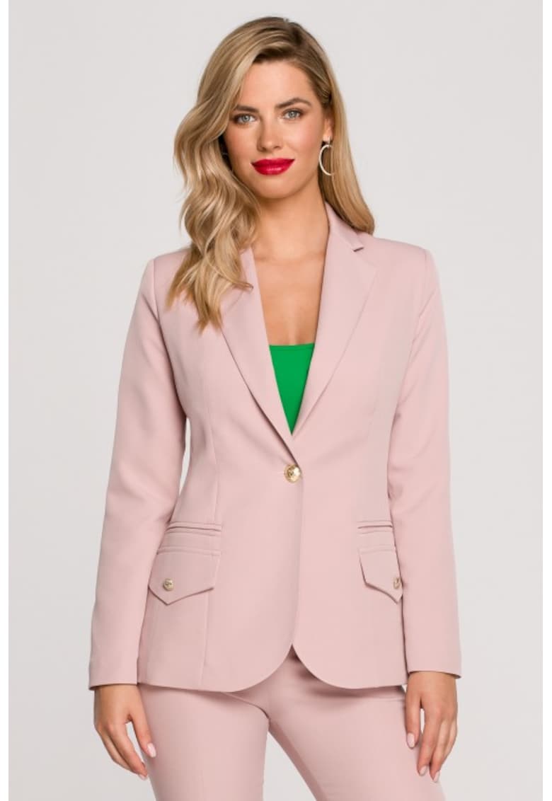 Sacou elegant cu nasturi decorativi -