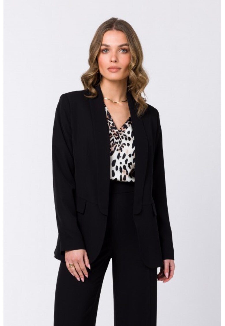 Sacou elegant - fara inchidere - - Negru