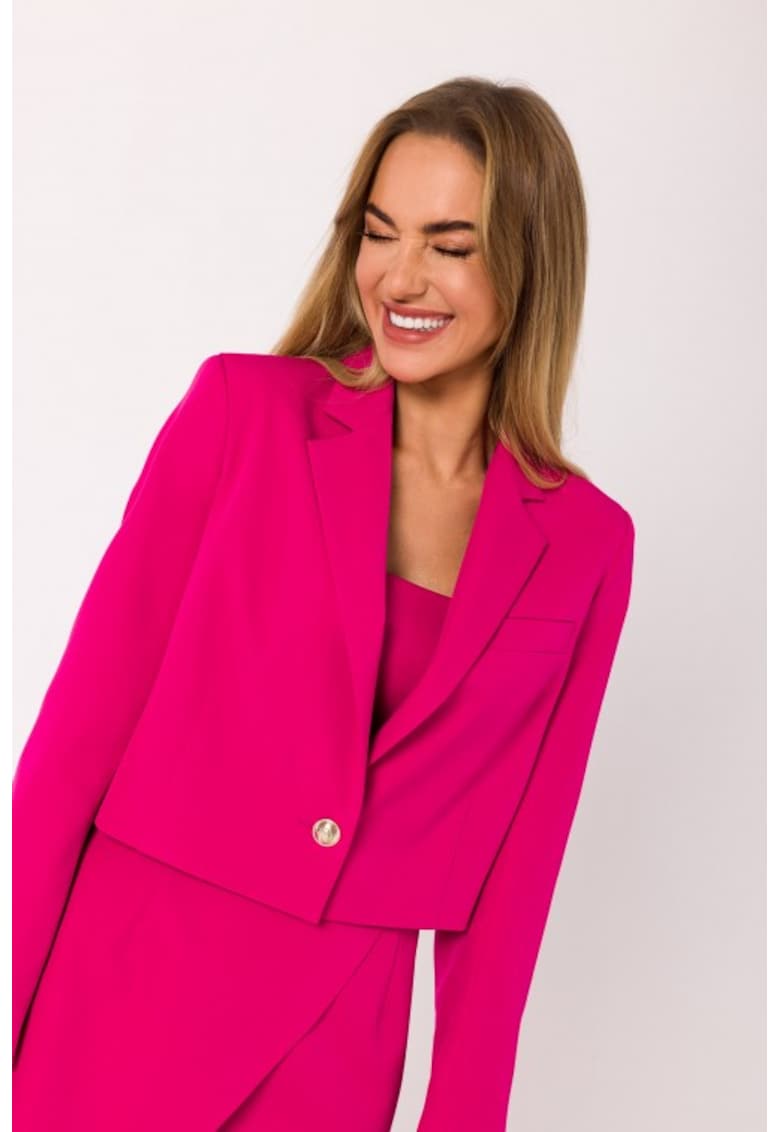 Sacou scurt - inchis cu nasture -