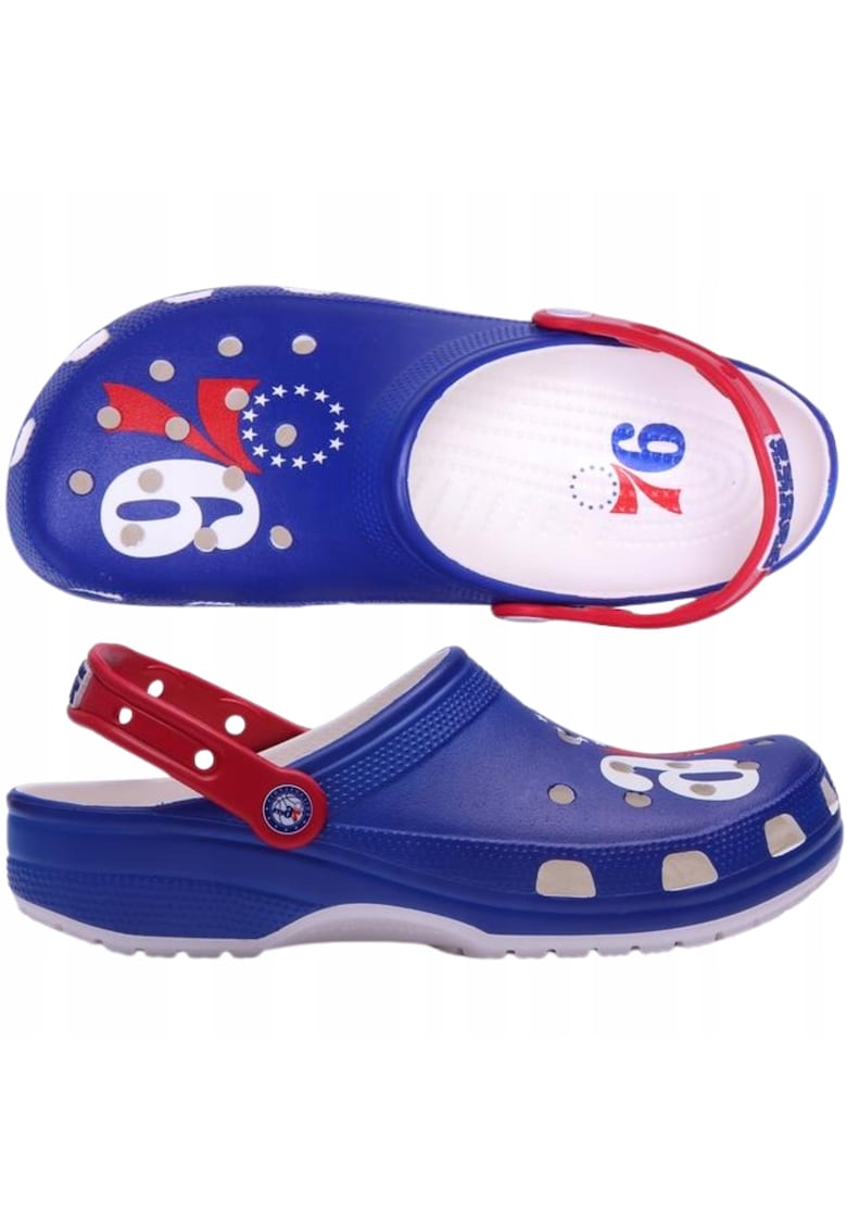 Saboti barbati - PHILADELPHIA 76ERS - Material talpa Croslite - Material inetrior Cauciuc - Albastru