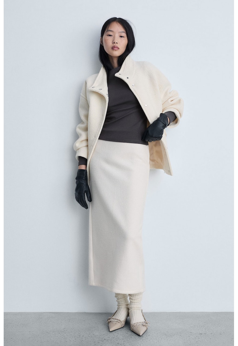 Bluza slim fit cu decolteu barcuta