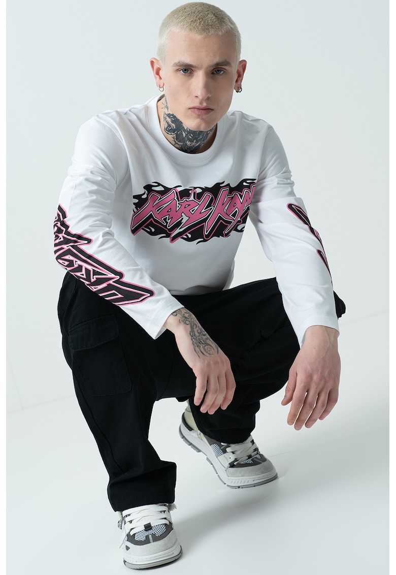 Bluza cu imprimeu logo