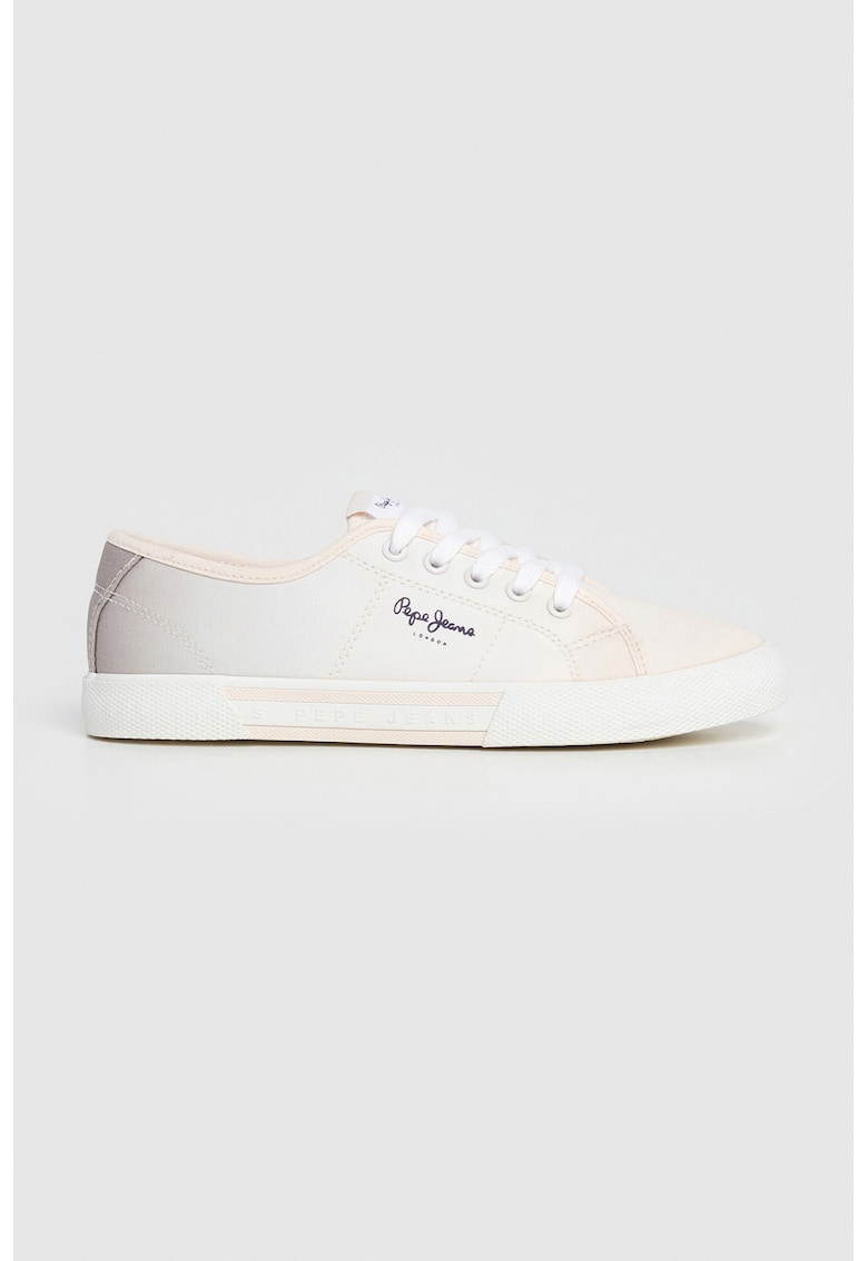 Tenisi low-cut cu sireturi