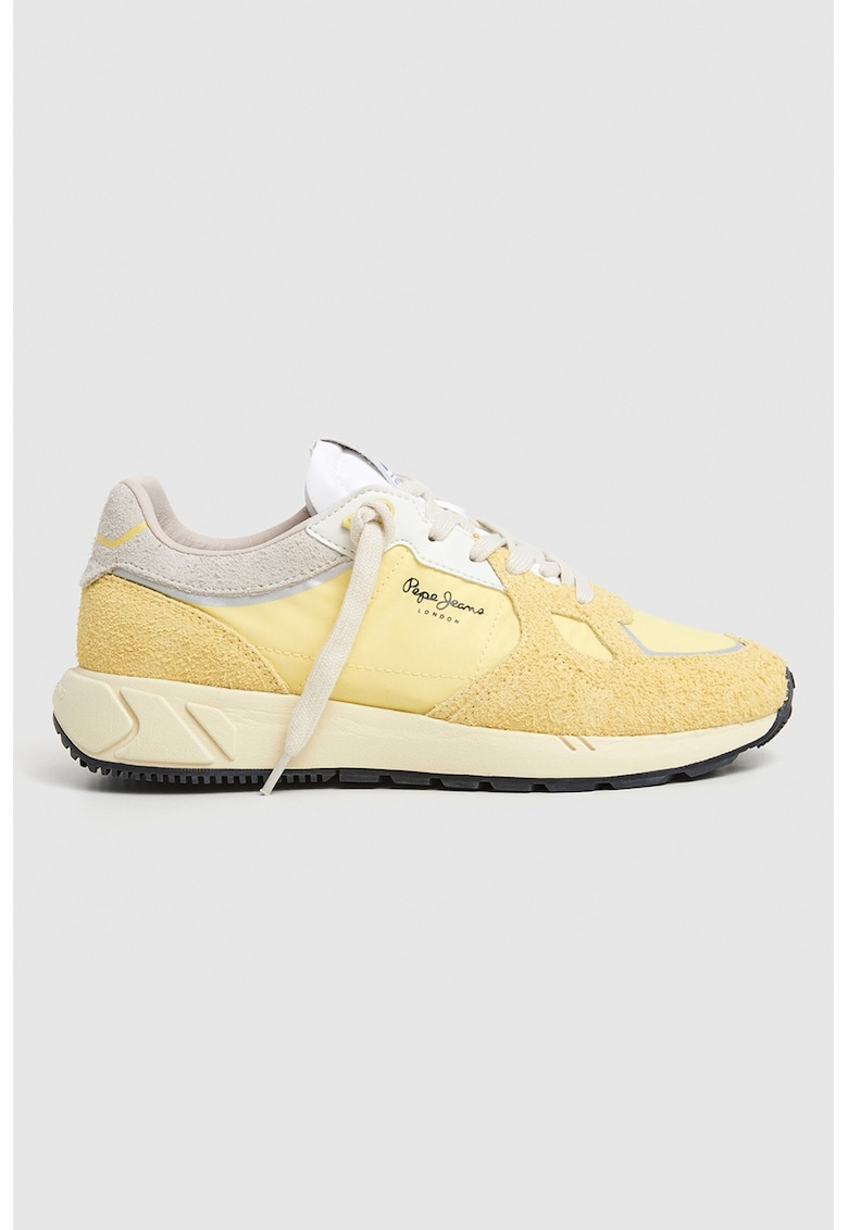 Pantofi sport low-cut cu garnituri din material sintetic Pantofi sport low-cut cu garnituri din material sintetic