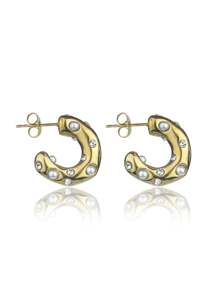 Cercei cu perle sintetice