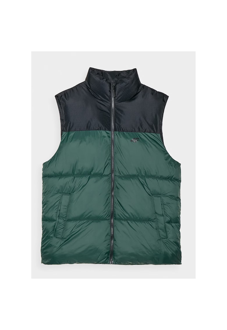 Vesta din puf cu umplutura sintetica pentru barbati - verde - Verde