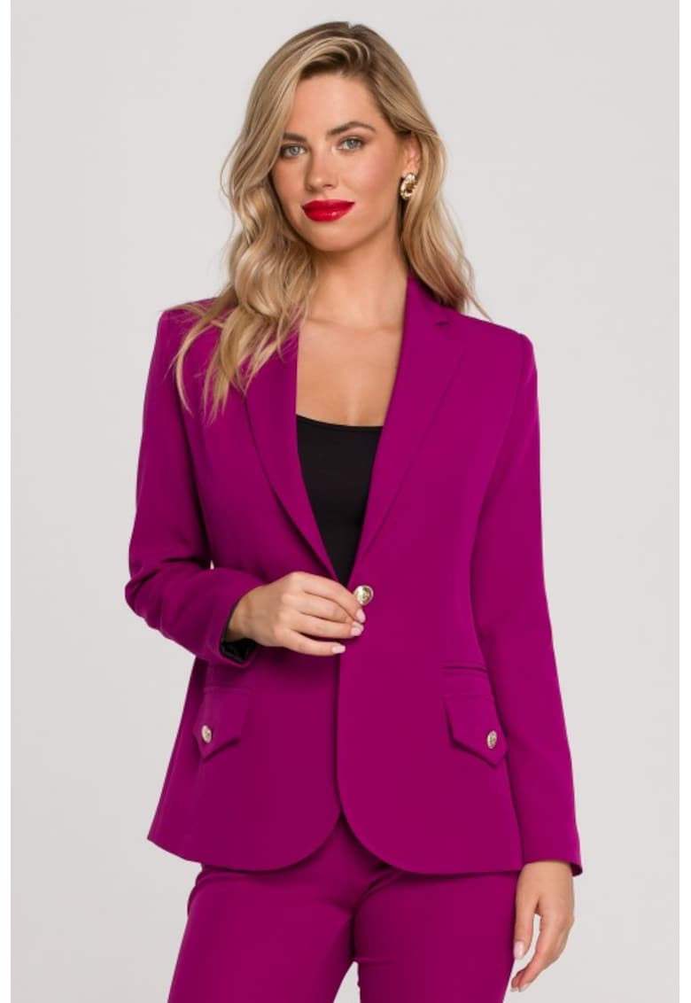 Sacou elegant cu nasturi decorativi -