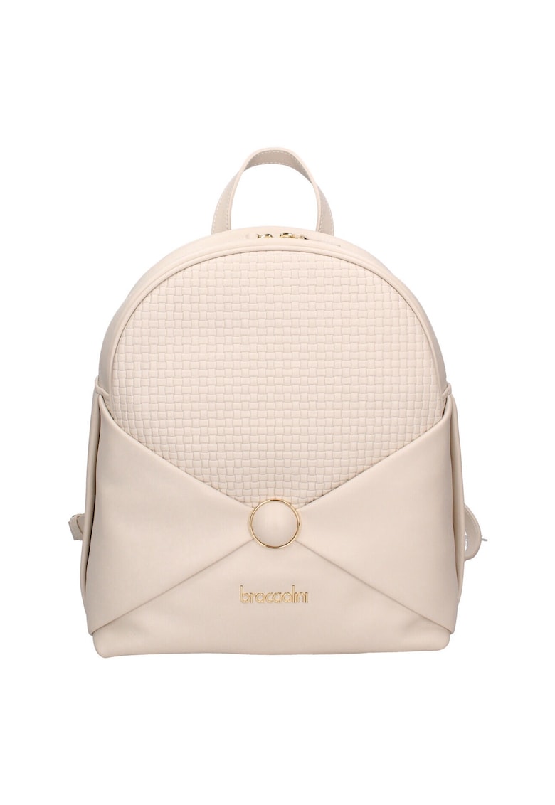 Rucsac din piele cu detaliu logo 207977 - Bej