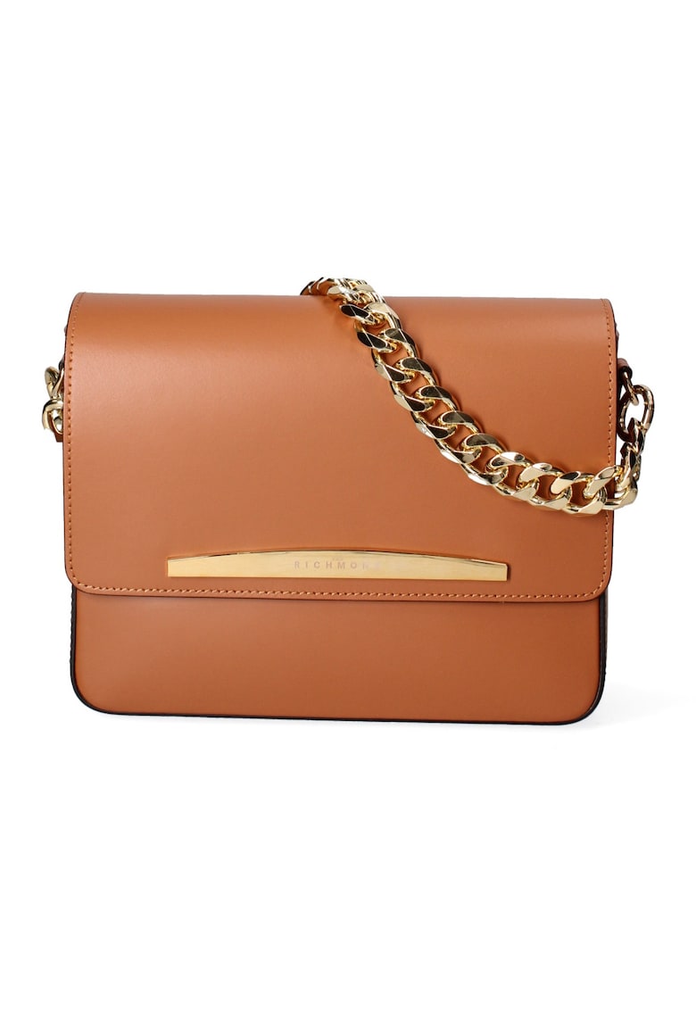 Geanta din piele cu bareta de umar ajustabila